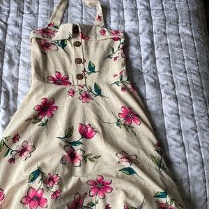 Floral halter dress